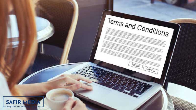 نگارش صفحه قوانین و مقررات سایت